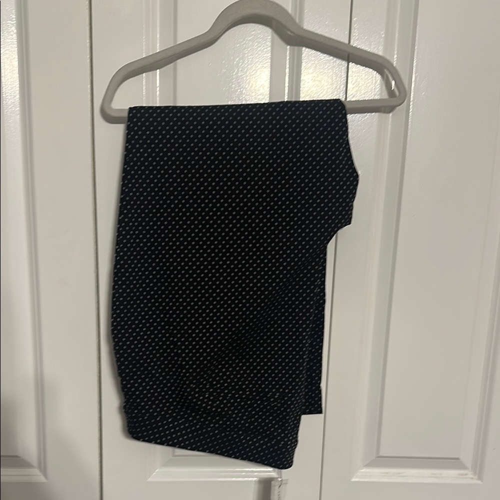 SOLD Lane Bryant Black Polka Dot Cropped Pants